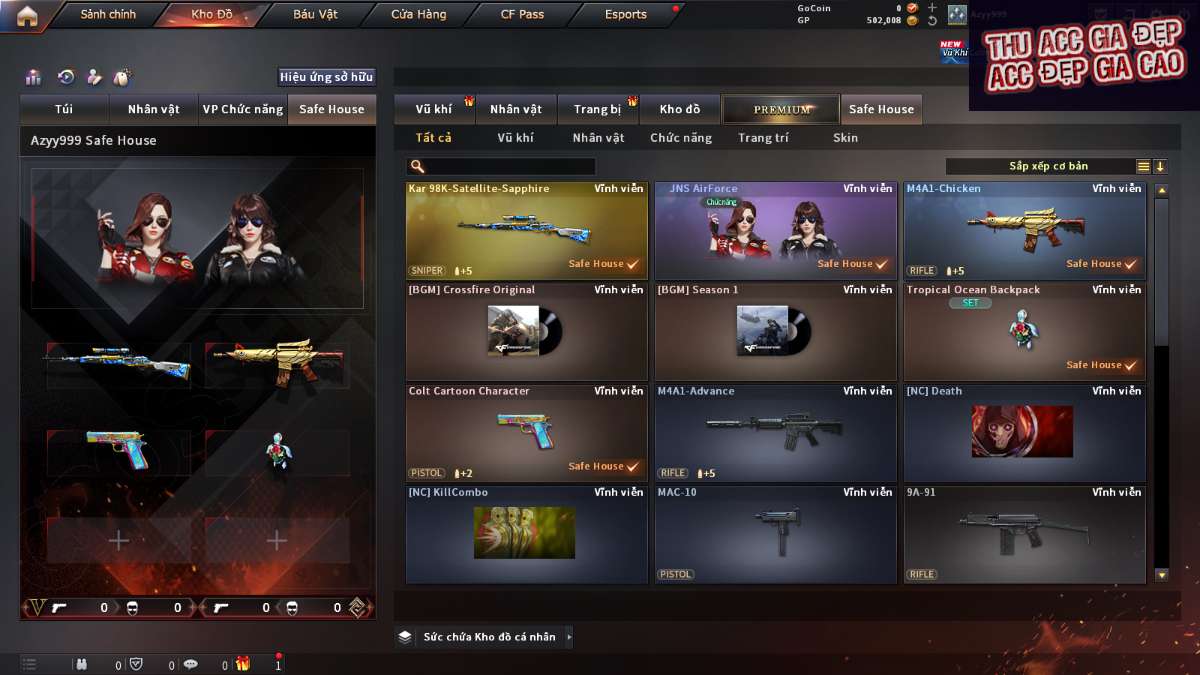 shop acc cf uy tin gia re